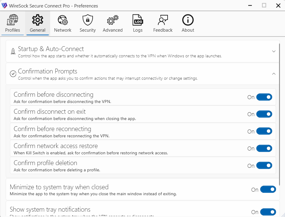 Confirmation Prompts
